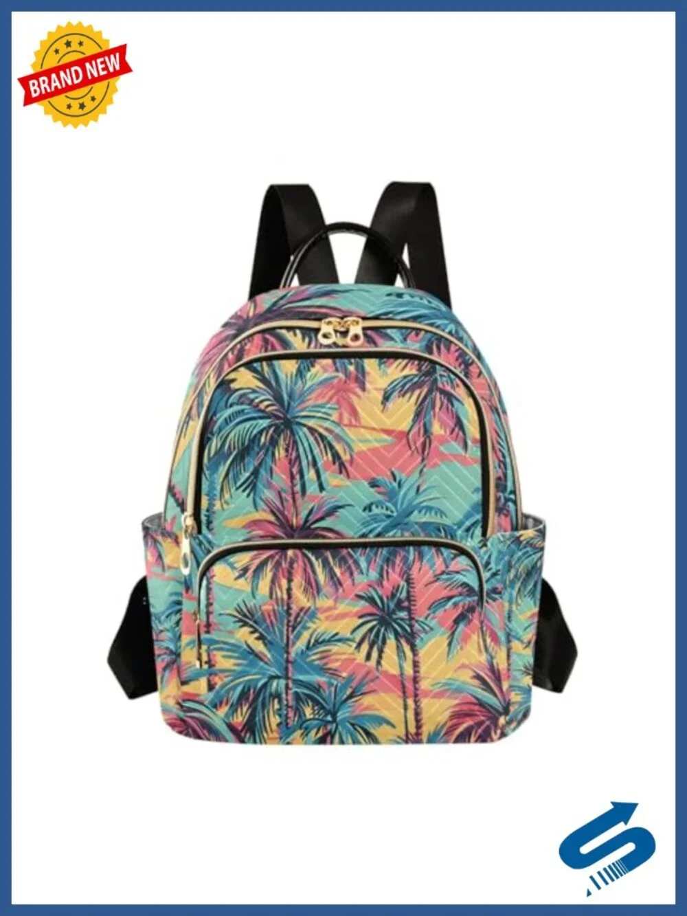Nylon Quilted Small Backpack Purse Women Travel Daypack Lightweight Shoulder Bag